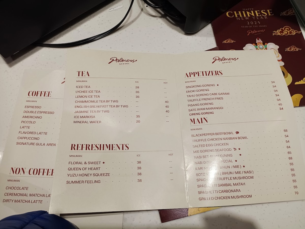 Palmers Bakery & Cafe Photo Menu 2