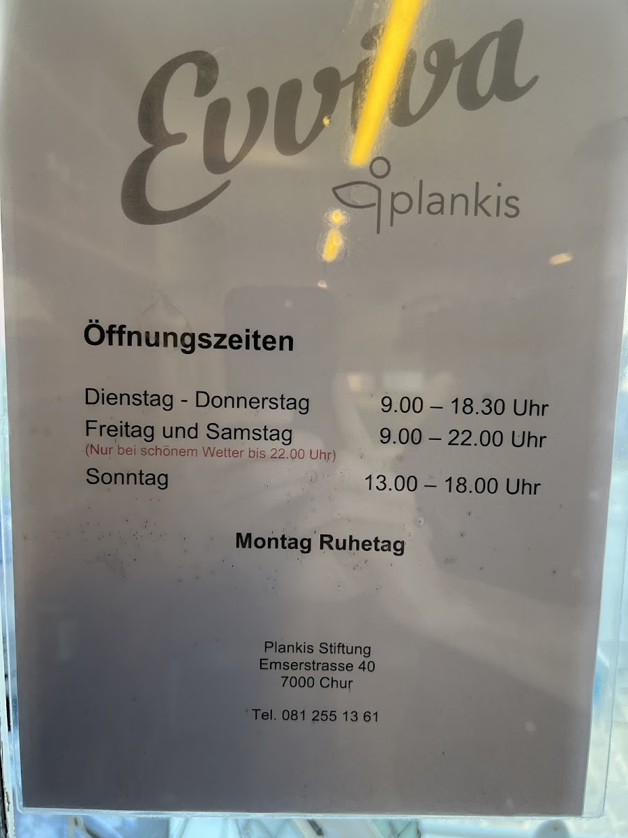 Restaurant/Gelateria Evviva Plankis Photo Menu 2