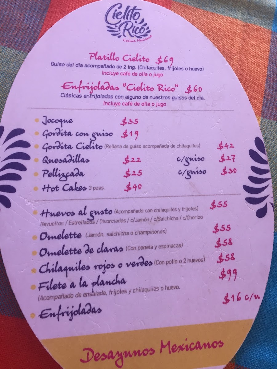 Cielito Rico Photo Menu 5