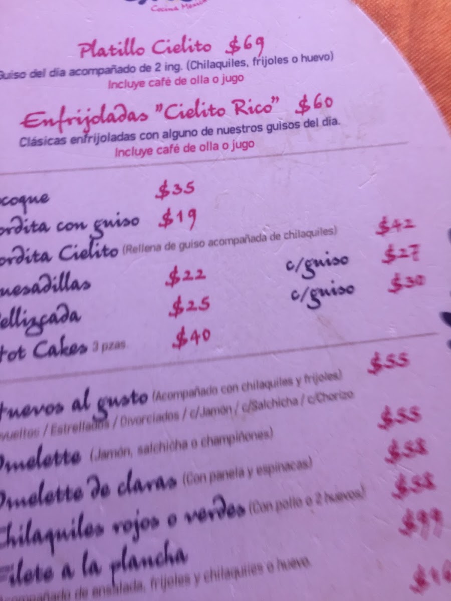 Cielito Rico Photo Menu 6