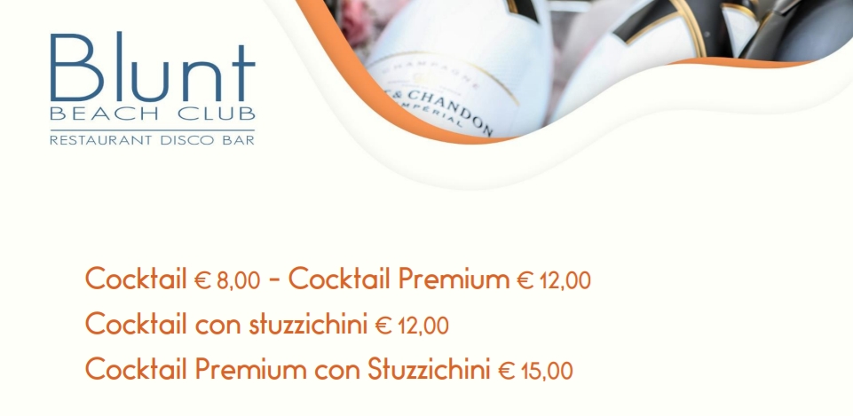 Blunt Beach Club Photo Menu 2