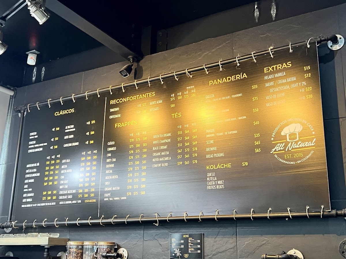 Cru Coffee Roasters & Cellars Photo Menu 2