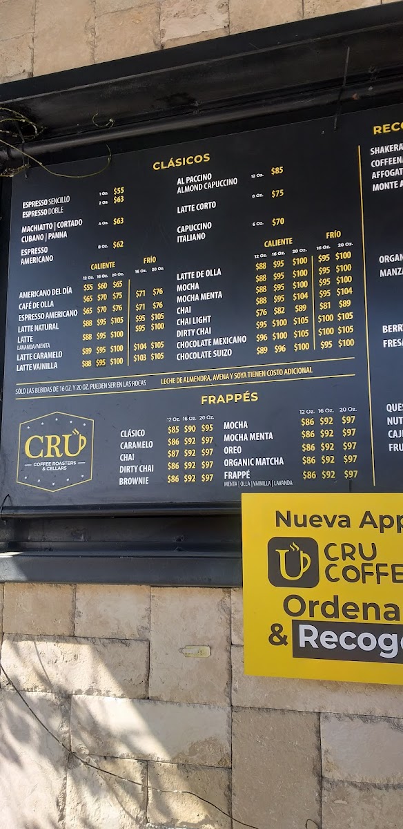 Cru Coffee Roasters & Cellars Photo Menu 6