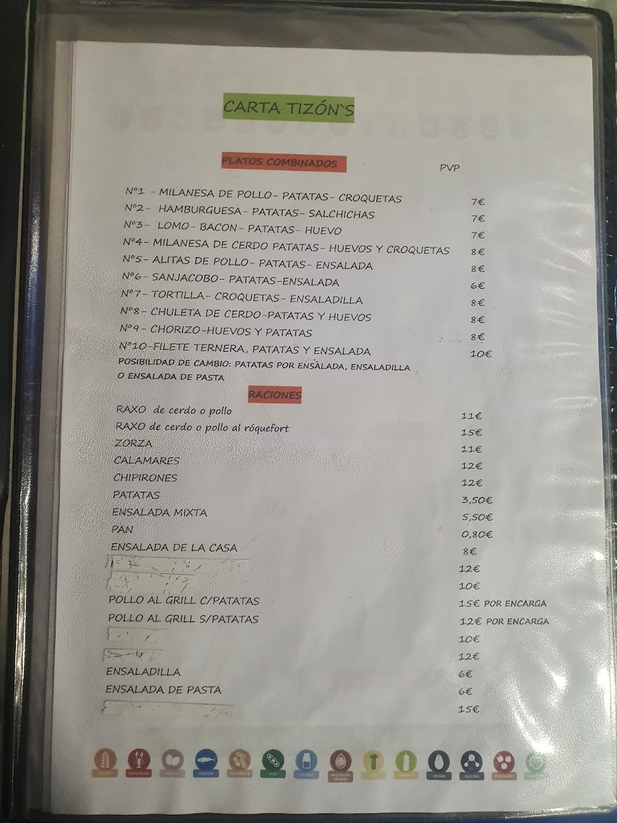 Tizon's pizzería Photo Menu 1