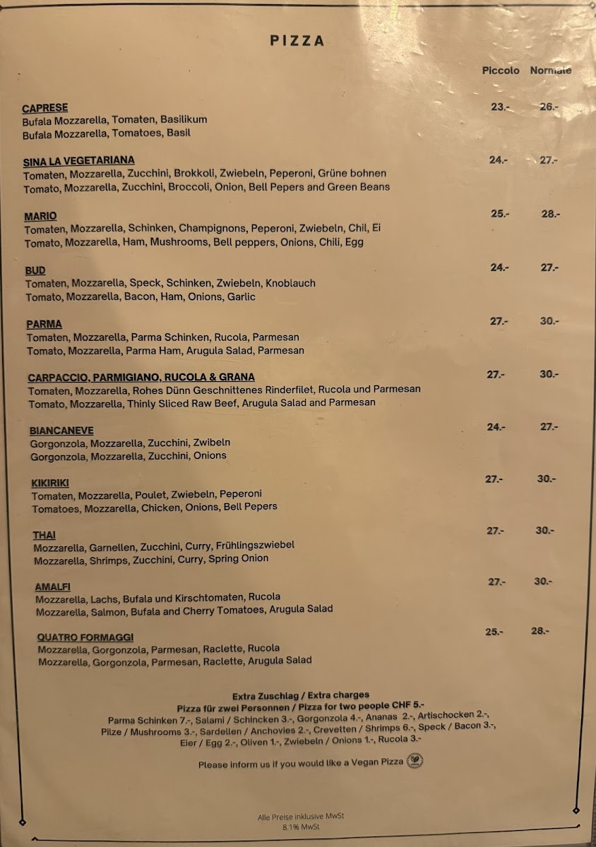 Ristorante Da Sina Photo Menu 8