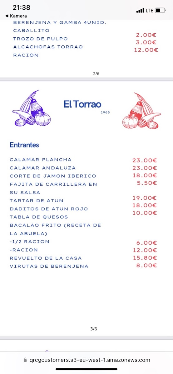 Restaurante Pepe El Torrao Photo Menu 7