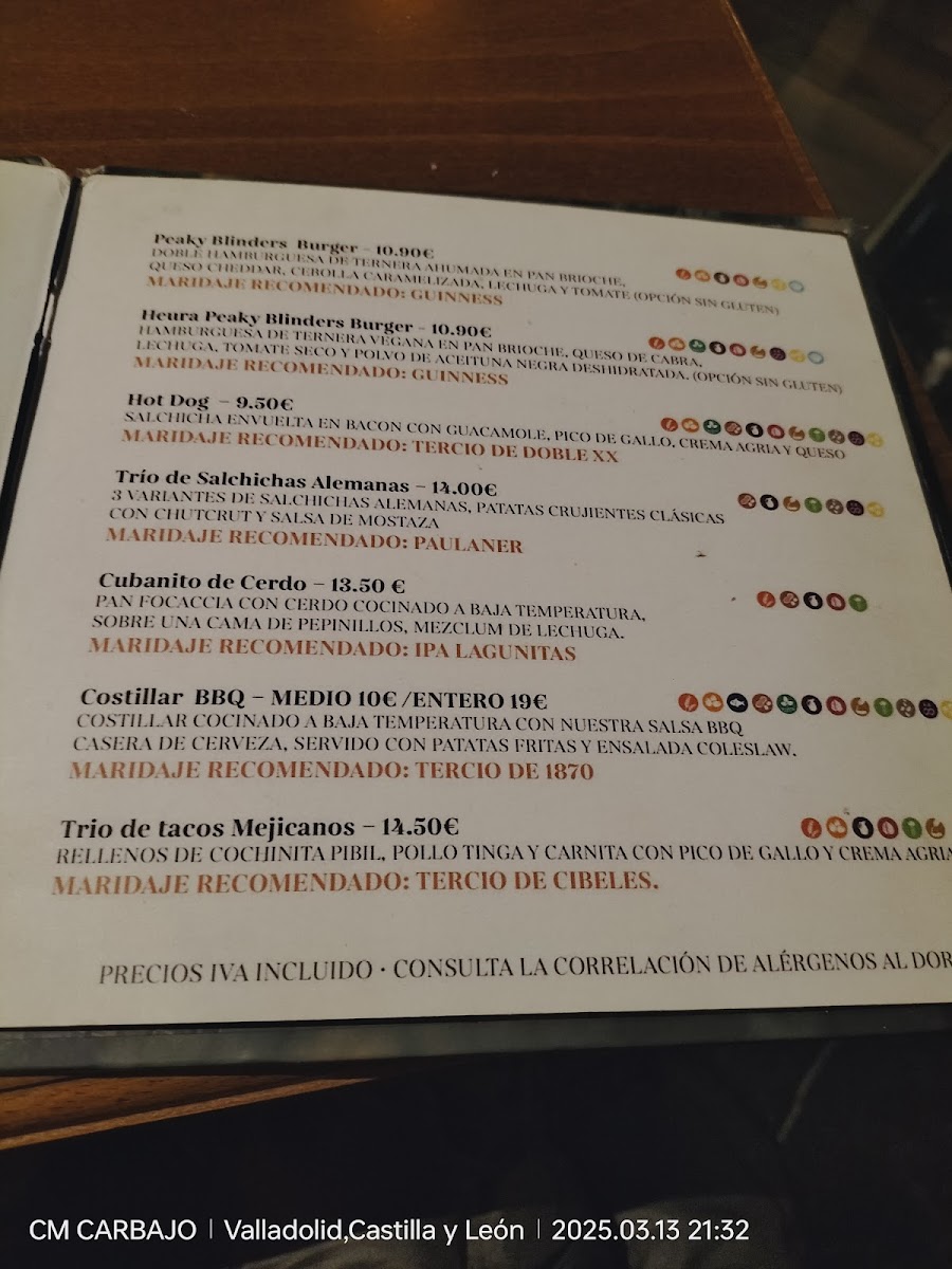 The Bitter Barrel Photo Menu 3