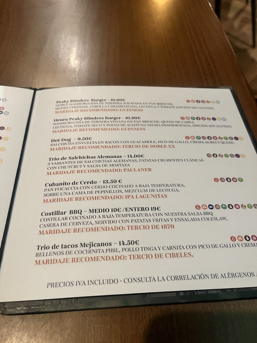The Bitter Barrel Photo Menu 8
