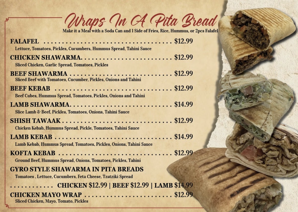 The Rush Mediterranean grill Photo Menu 3