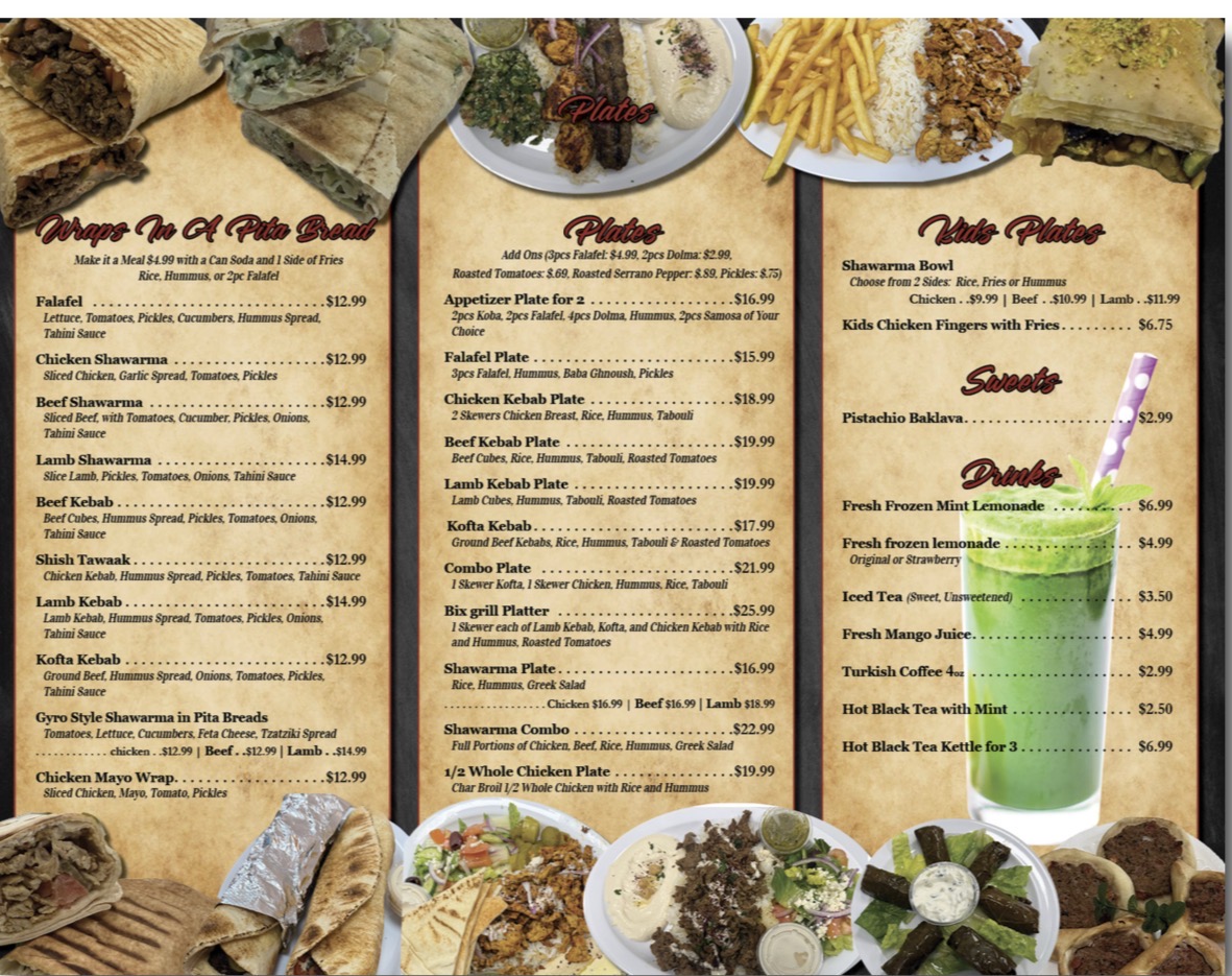 The Rush Mediterranean grill Photo Menu 5