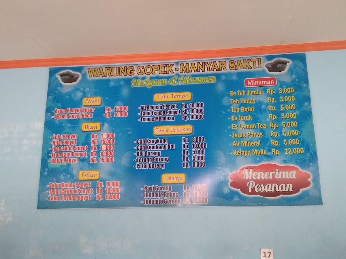 Warung Penyet Sidomukti Photo Menu 1
