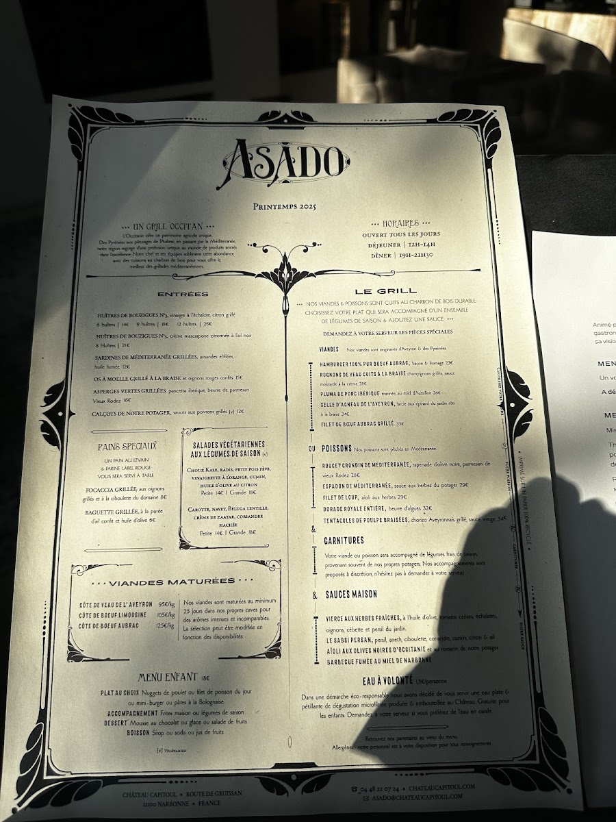 Asado - Château Capitoul Photo Menu 5