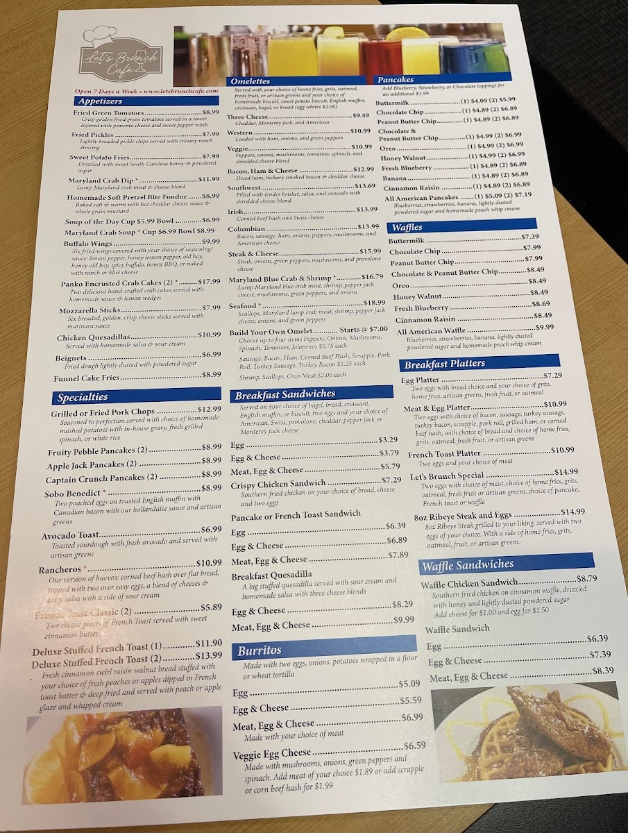 Lets Brunch cafe Photo Menu 2