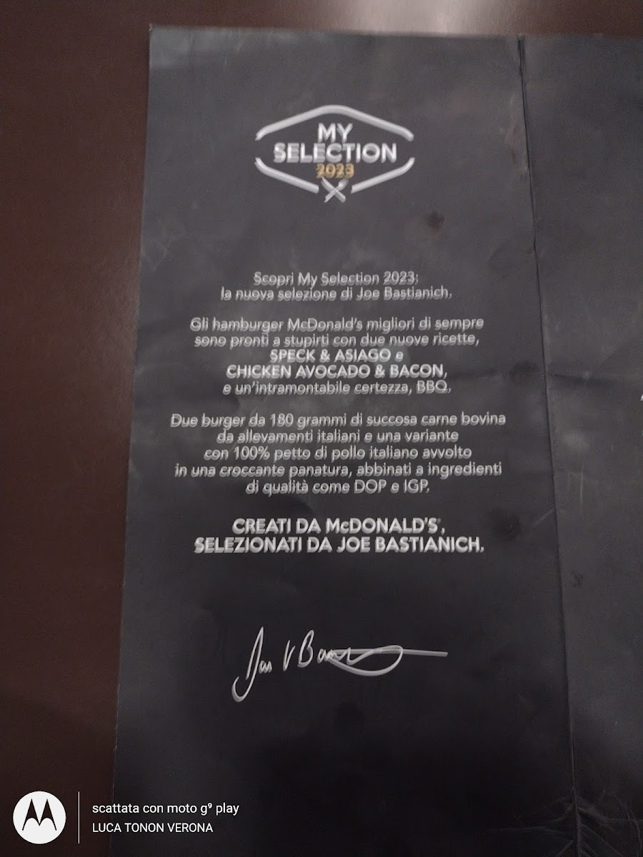 McDonald's Curtatone Photo Menu 7