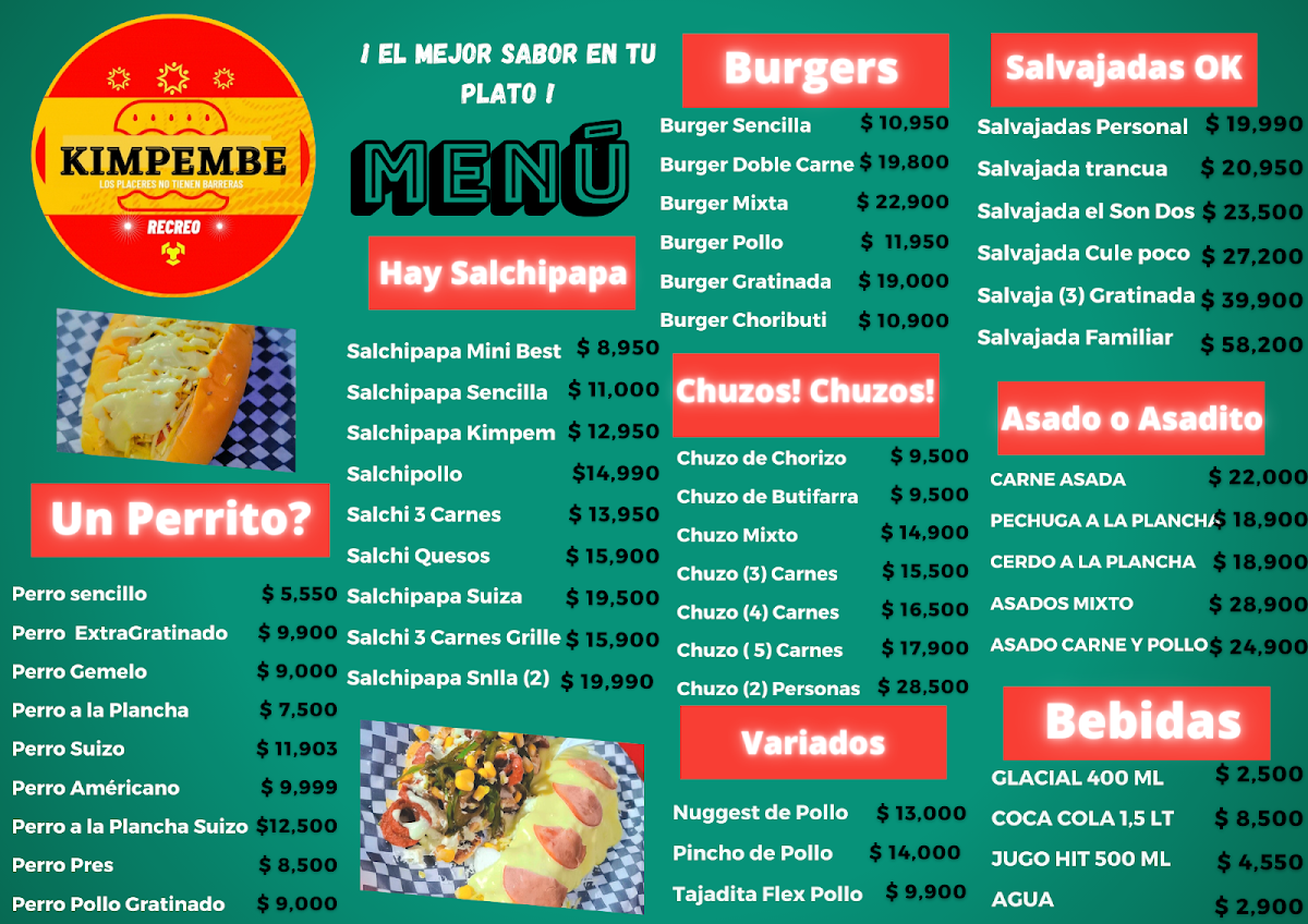 Kimpembe Food Photo Menu 1