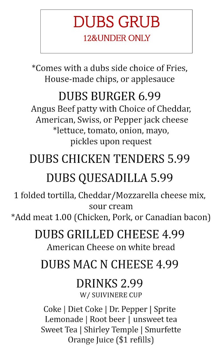 EC's Bar & Grill Photo Menu 8