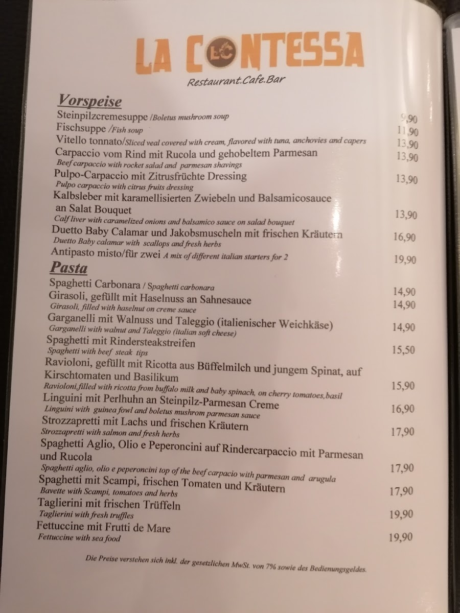 La-Contessa Photo Menu 2
