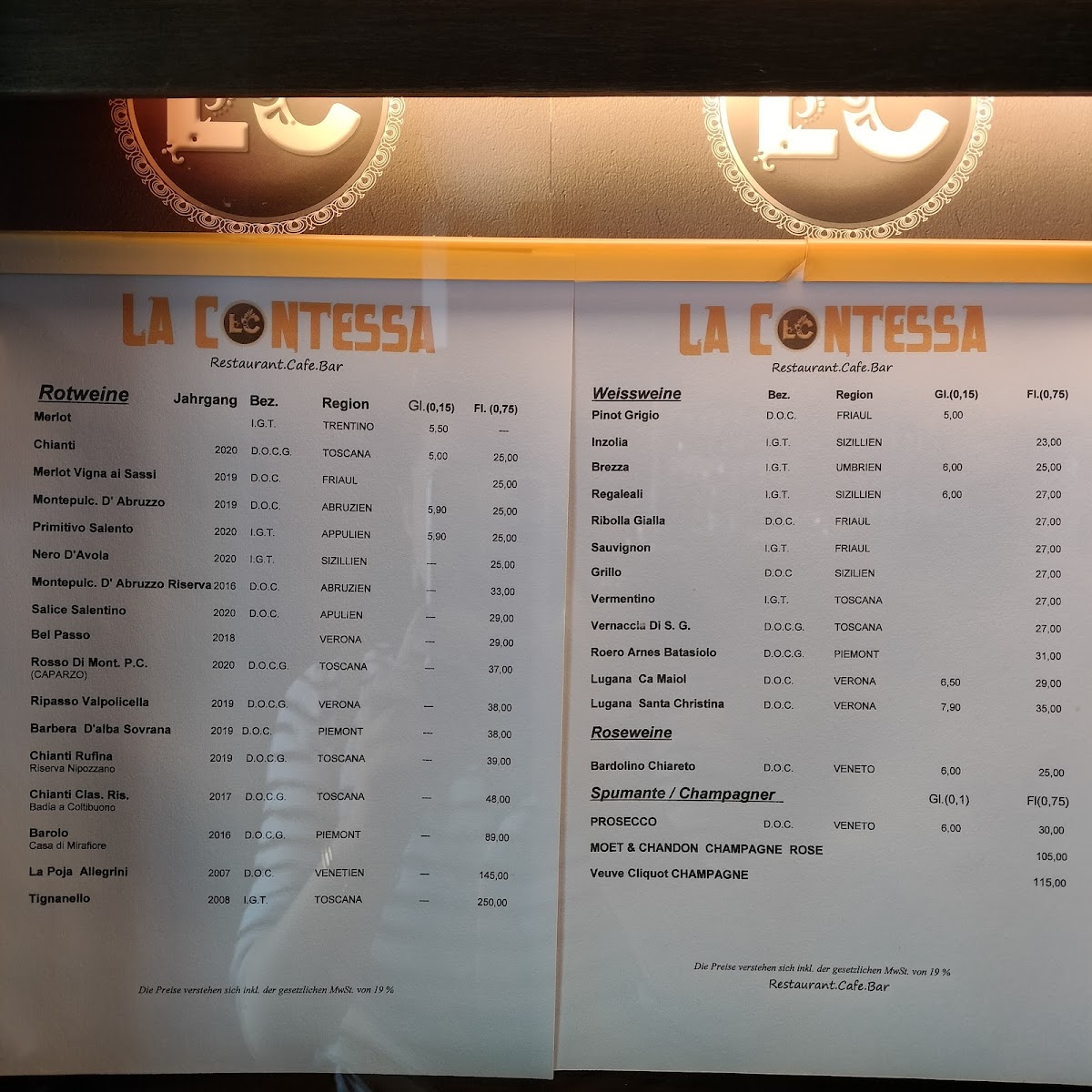 La-Contessa Photo Menu 3