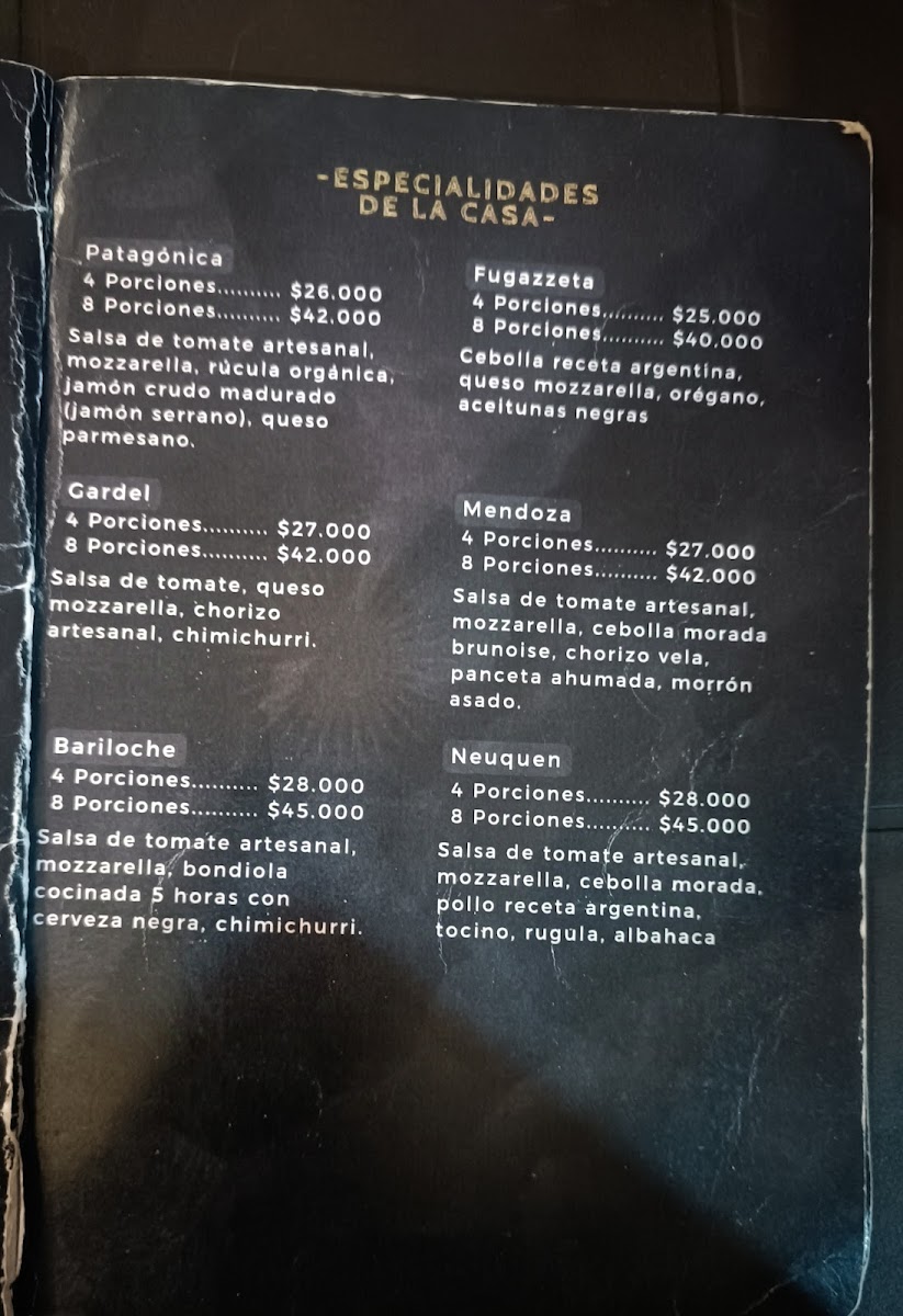 La Scaloneta Pizzeria Photo Menu 1