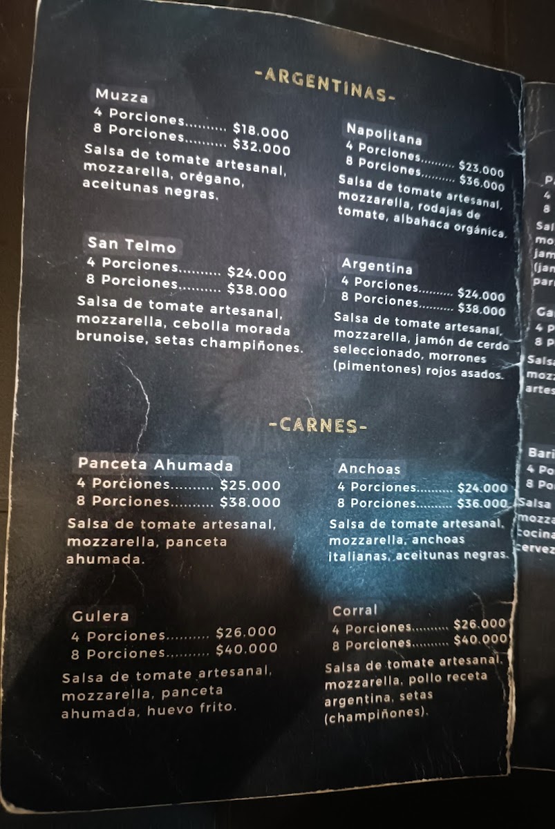 La Scaloneta Pizzeria Photo Menu 2