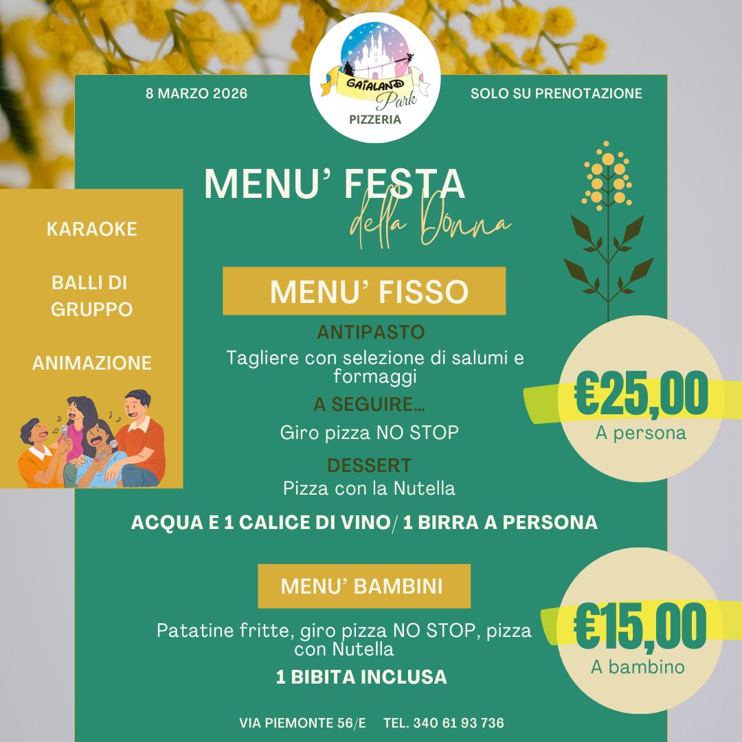 Gaialand Park ristorante pizzeria Photo Menu 6