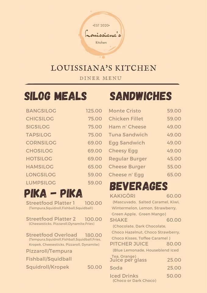 Louissiana's Kitchen Photo Menu 7