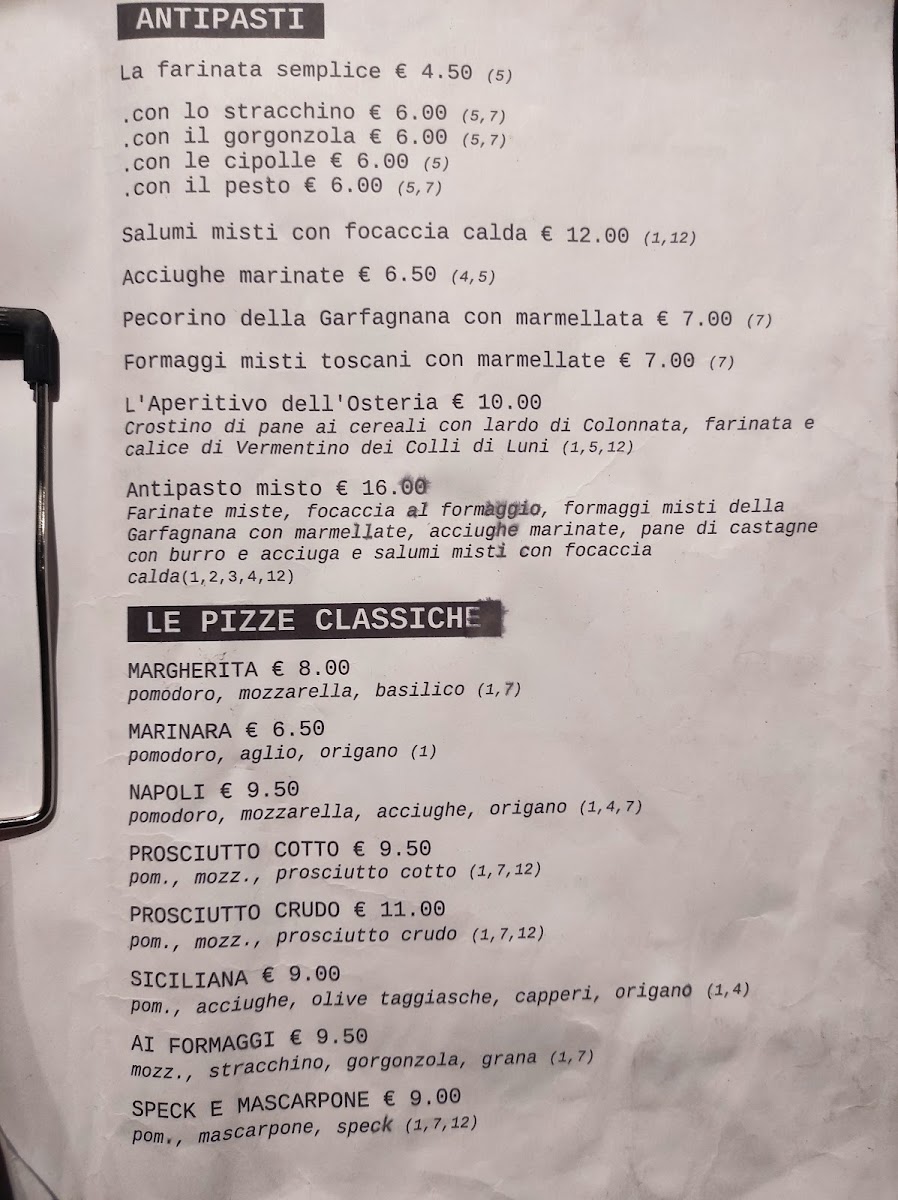 Osteria delle Pietre Photo Menu 1