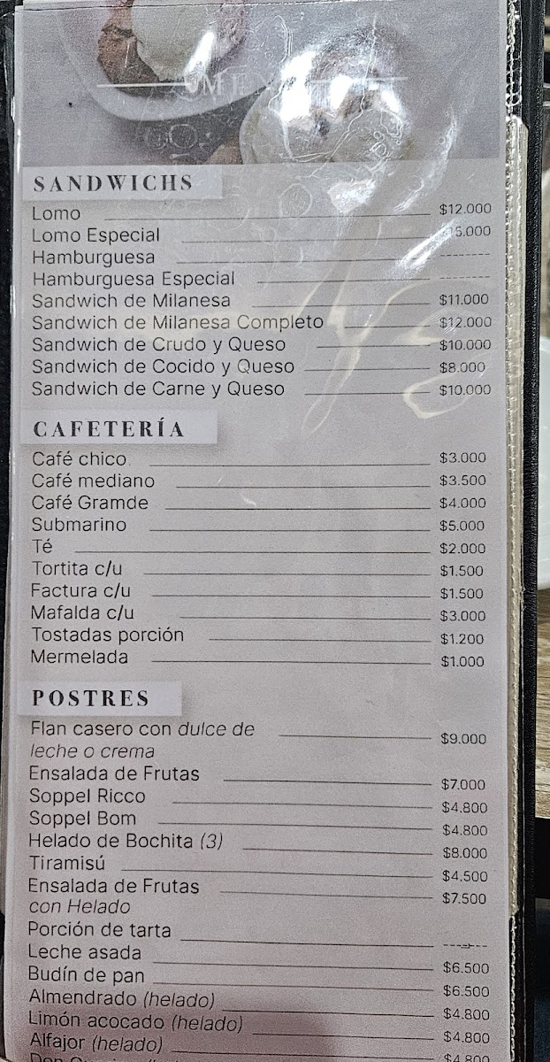 Nido de condores Photo Menu 1