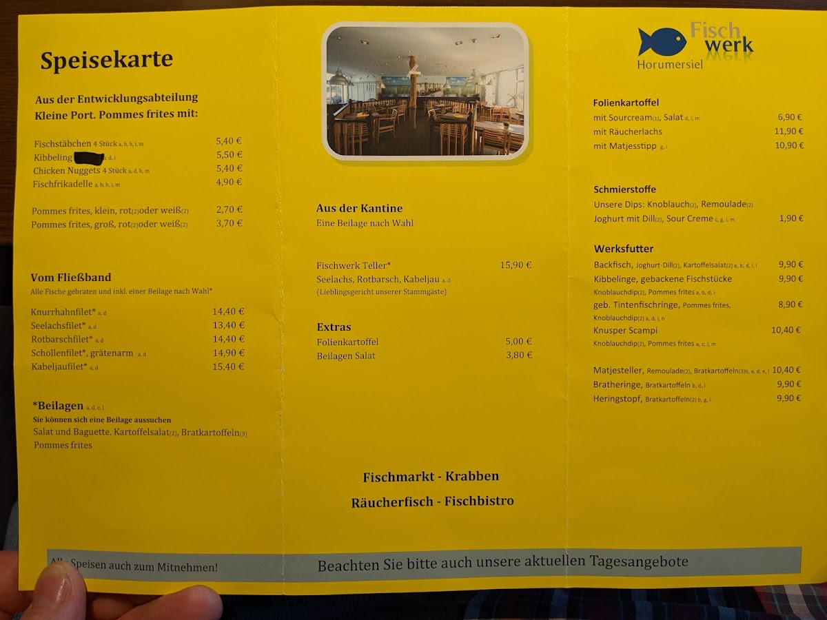 Fischwerk Horumersiel Photo Menu 9