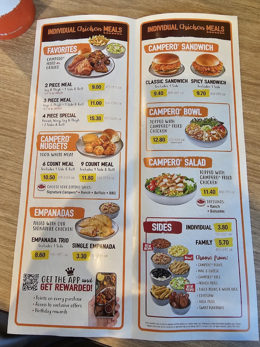 Pollo Campero Photo Menu 1