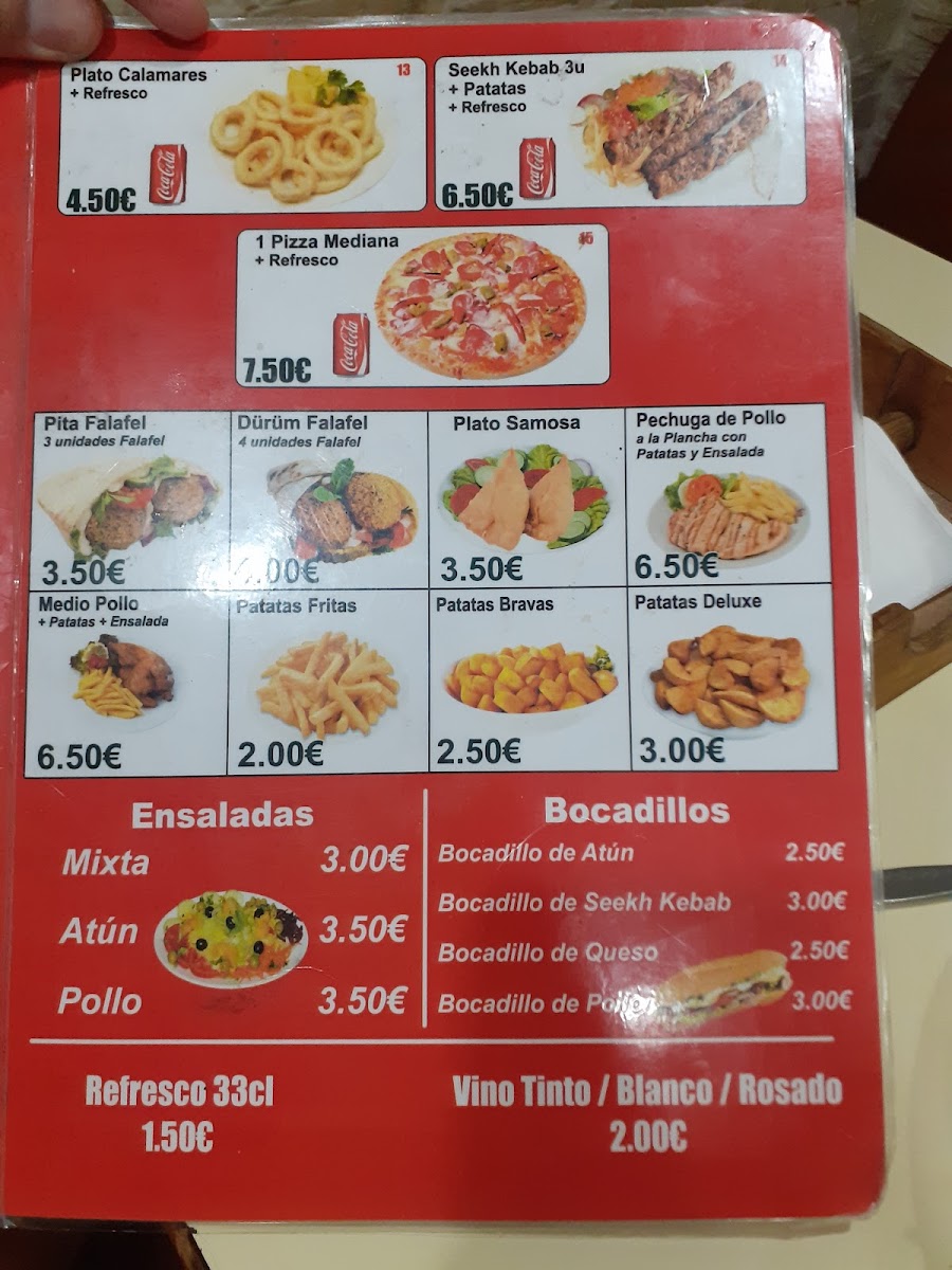 Pizza Kebab House Barcelona Photo Menu 1