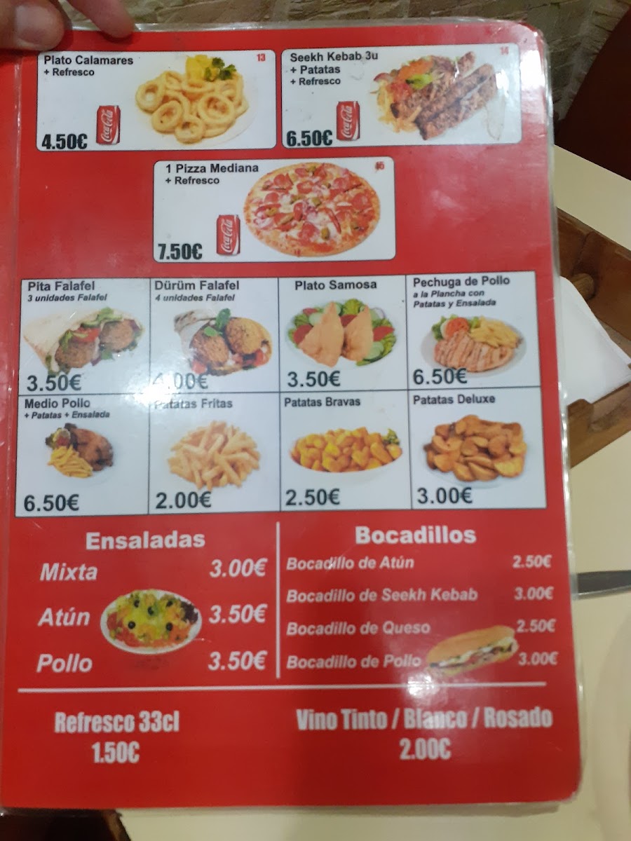 Pizza Kebab House Barcelona Photo Menu 3