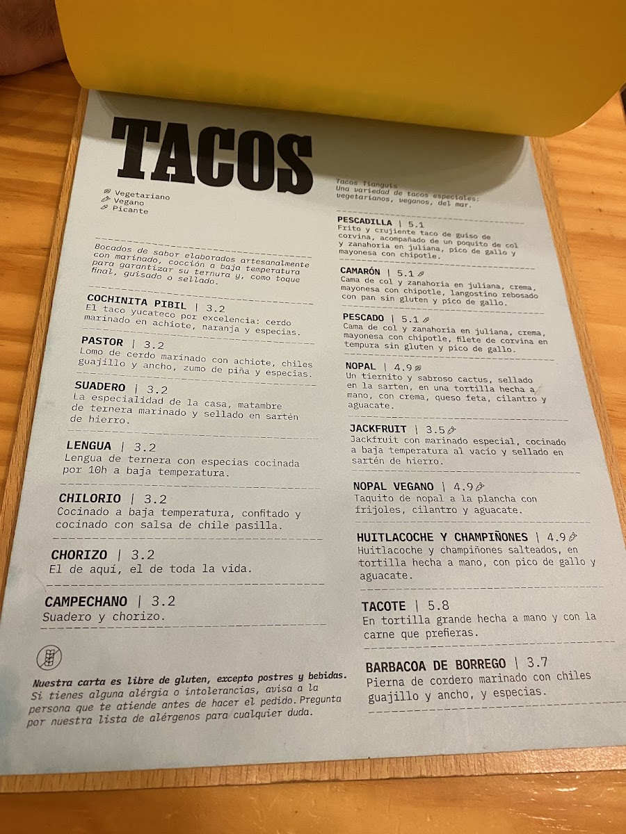 El Tianguis Photo Menu 1