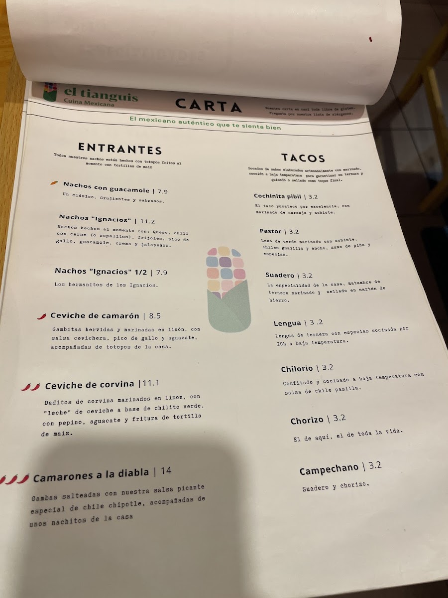 El Tianguis Photo Menu 5