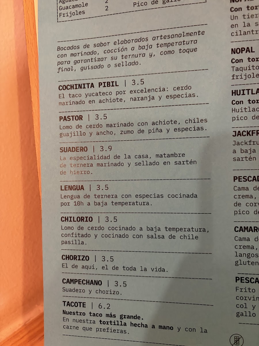 El Tianguis Photo Menu 8