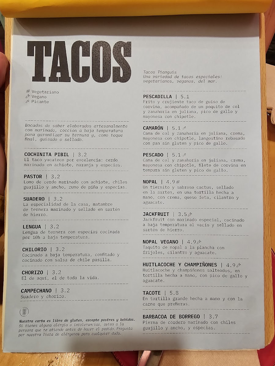 El Tianguis Photo Menu 9