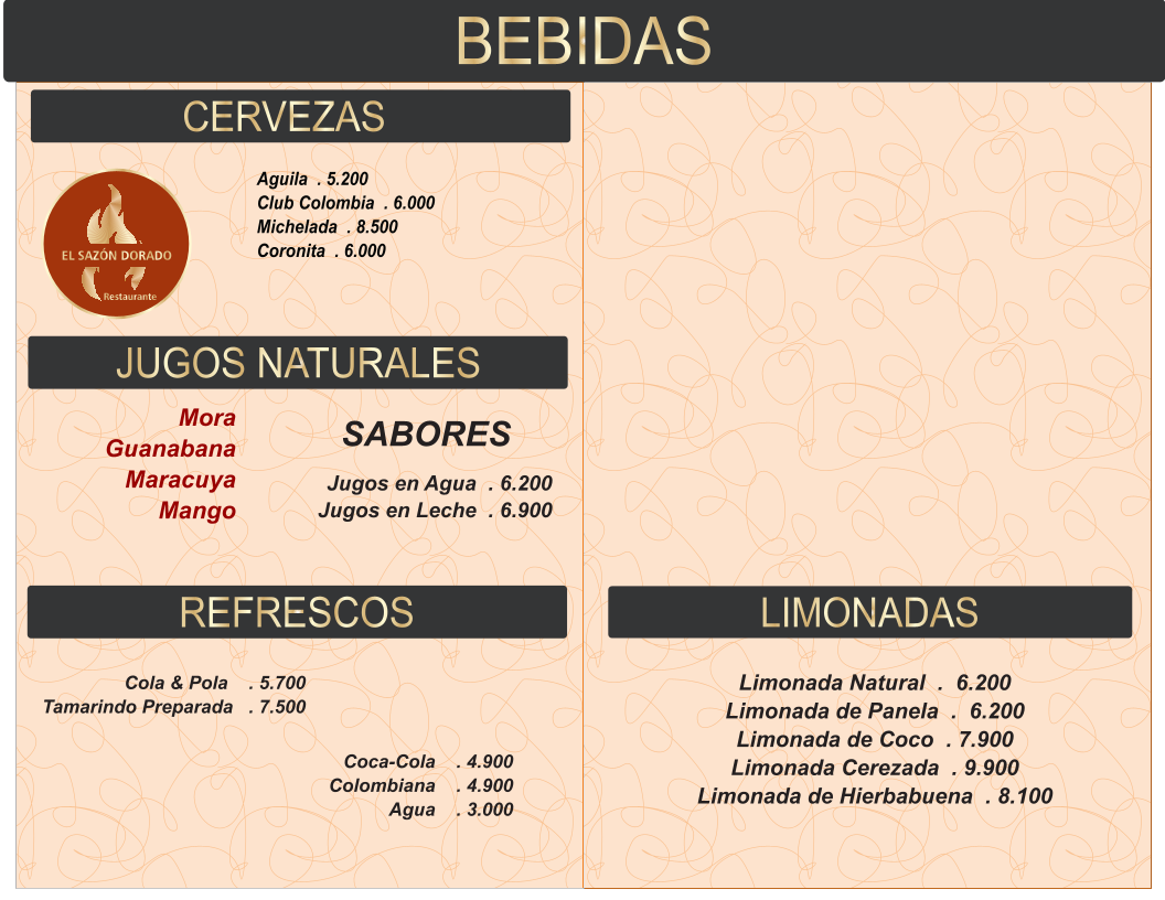 Restaurante El Sazón Dorado Campestre Photo Menu 3