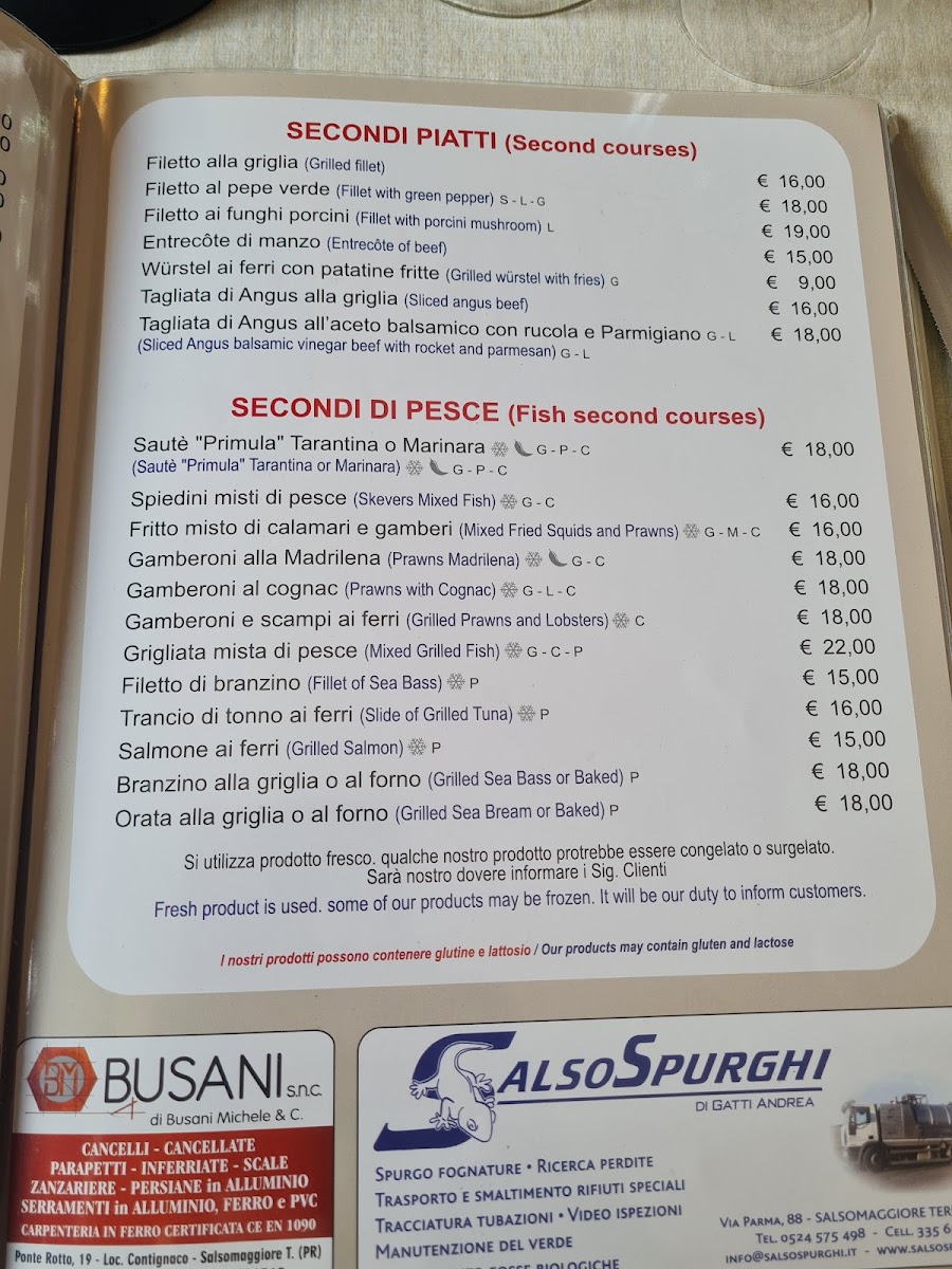 Ristorante Pizzeria ' La Primula ' Photo Menu 4