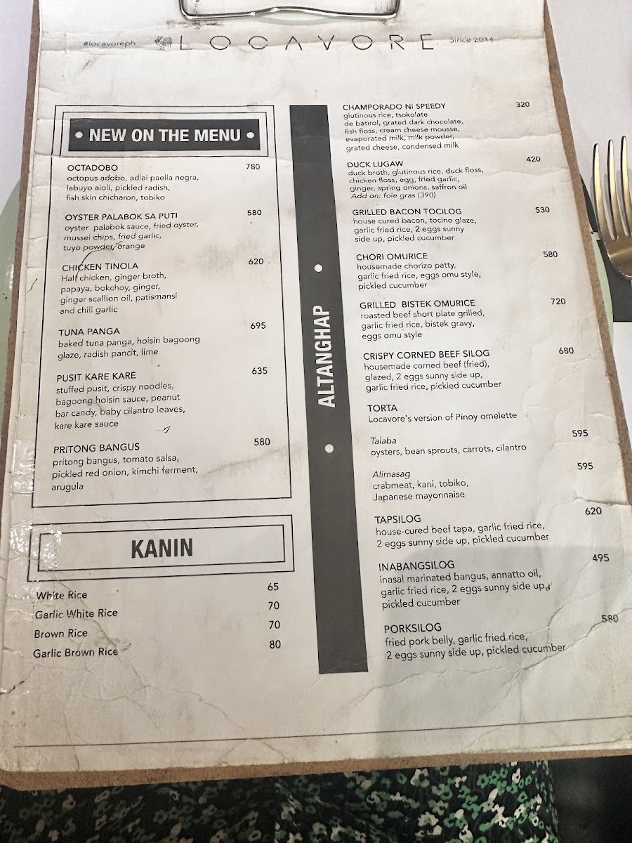 Locavore | BGC Photo Menu 7