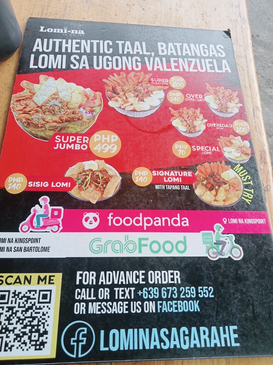 Lomi Na Ugong Valenzuela Photo Menu 3