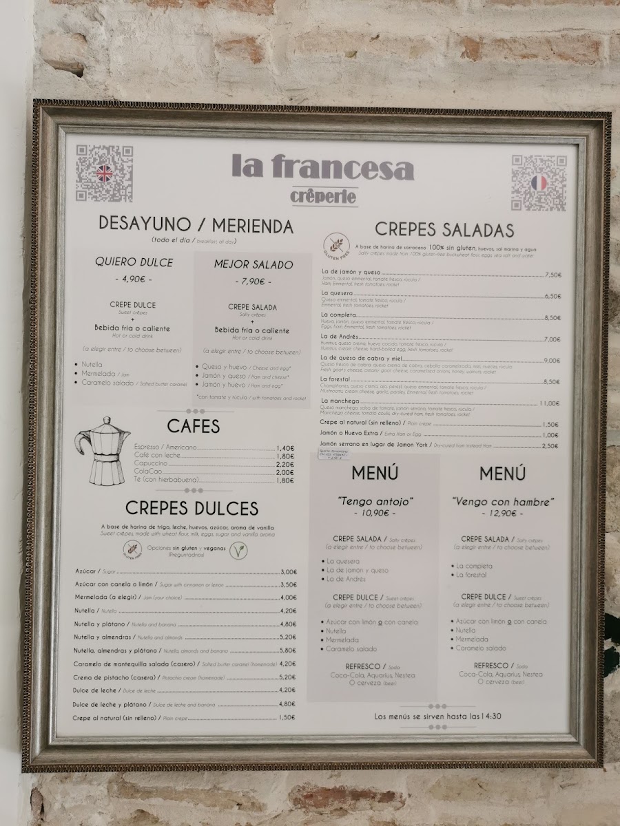 La Francesa - crêperie Photo Menu 1
