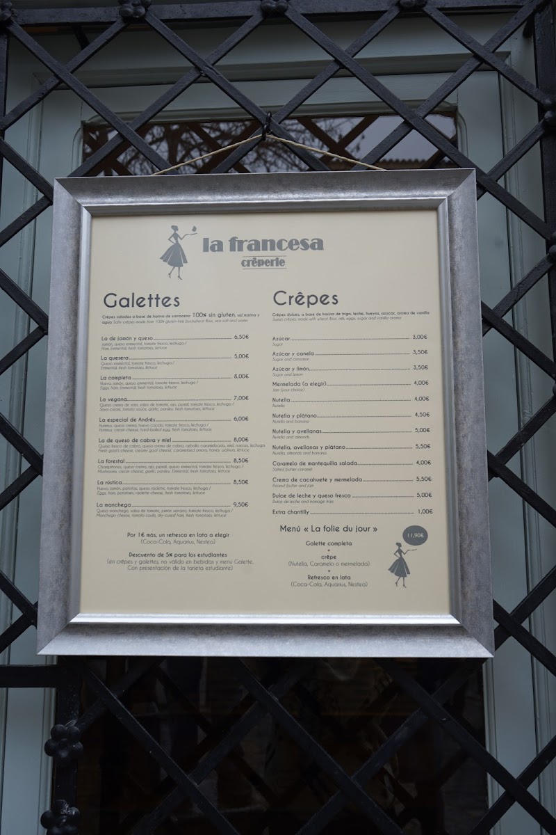 La Francesa - crêperie Photo Menu 10