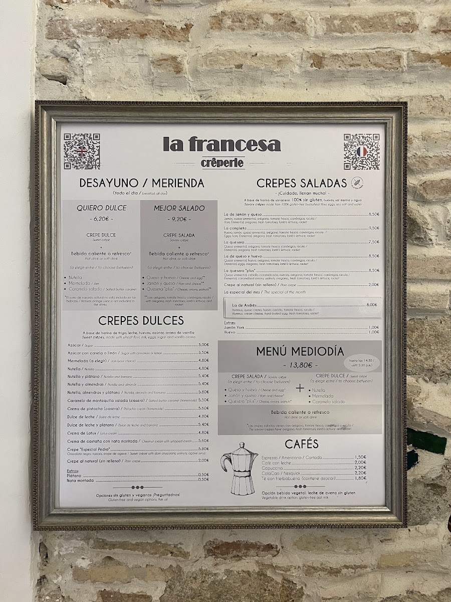 La Francesa - crêperie Photo Menu 2