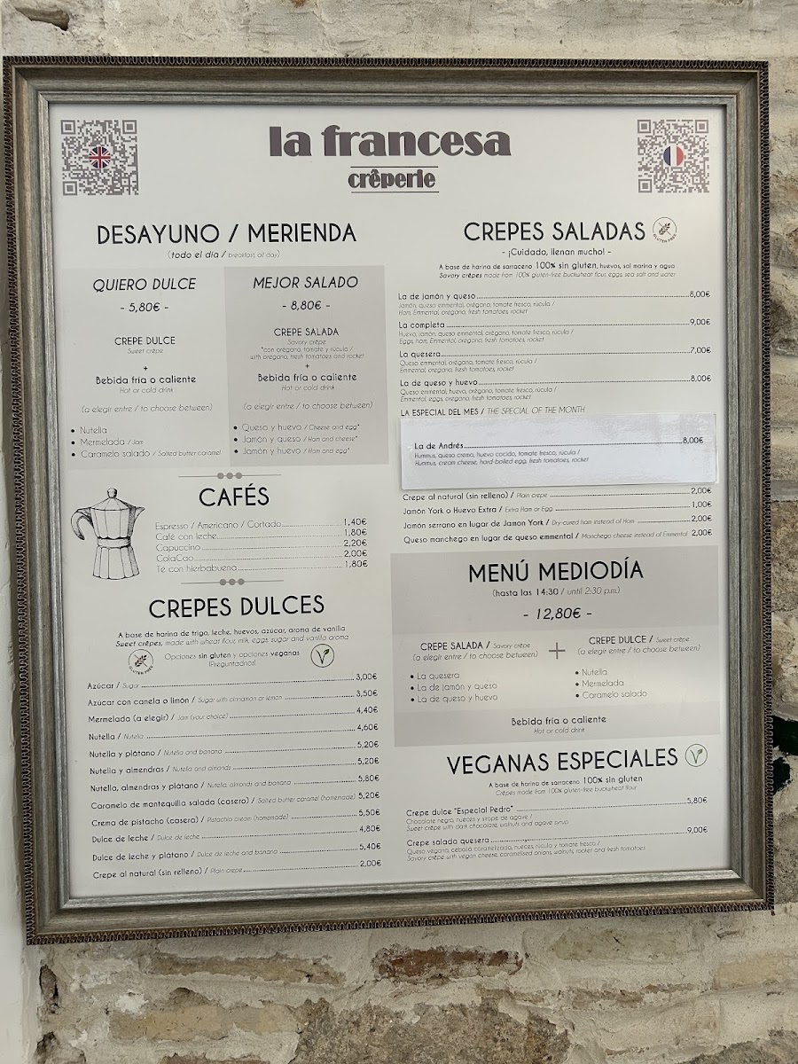 La Francesa - crêperie Photo Menu 4