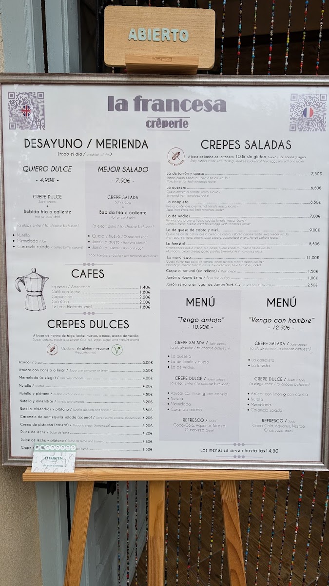 La Francesa - crêperie Photo Menu 5