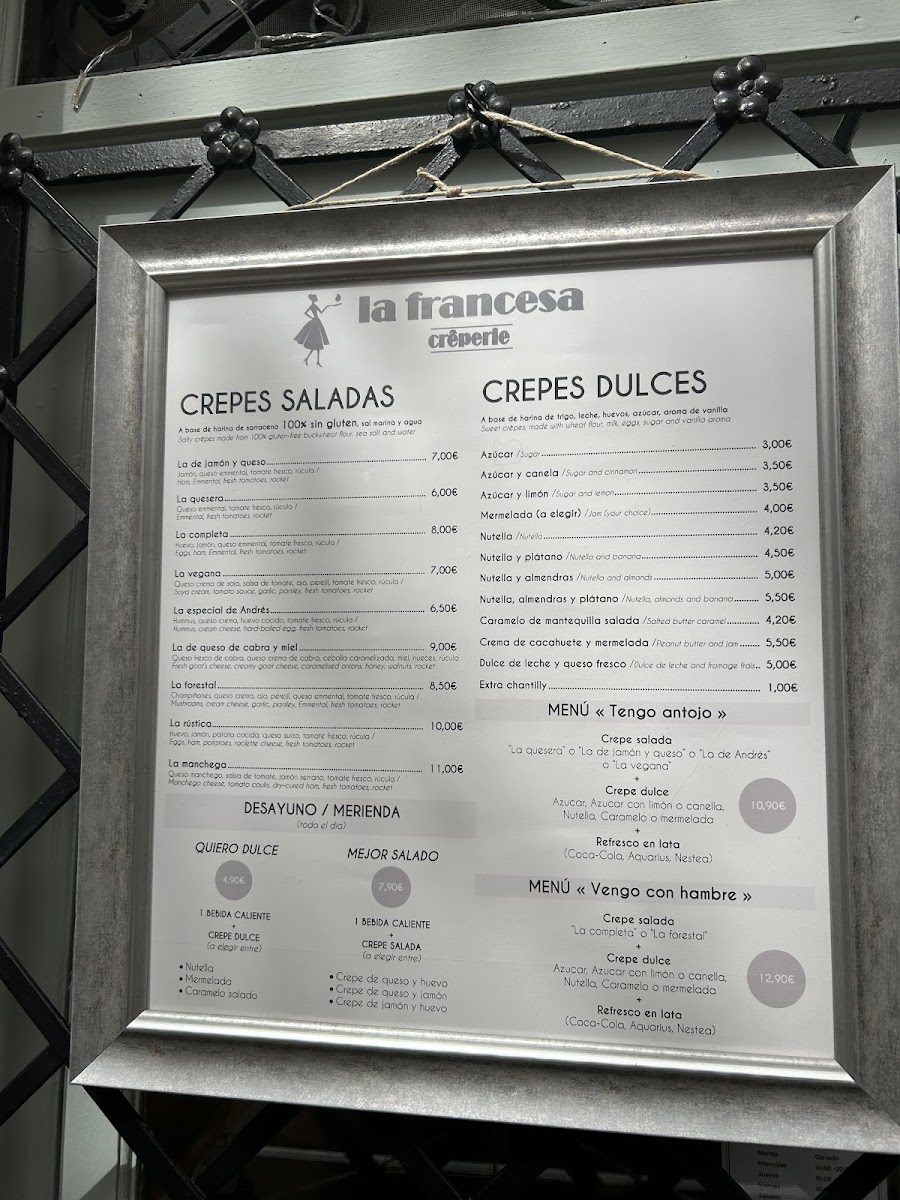 La Francesa - crêperie Photo Menu 8