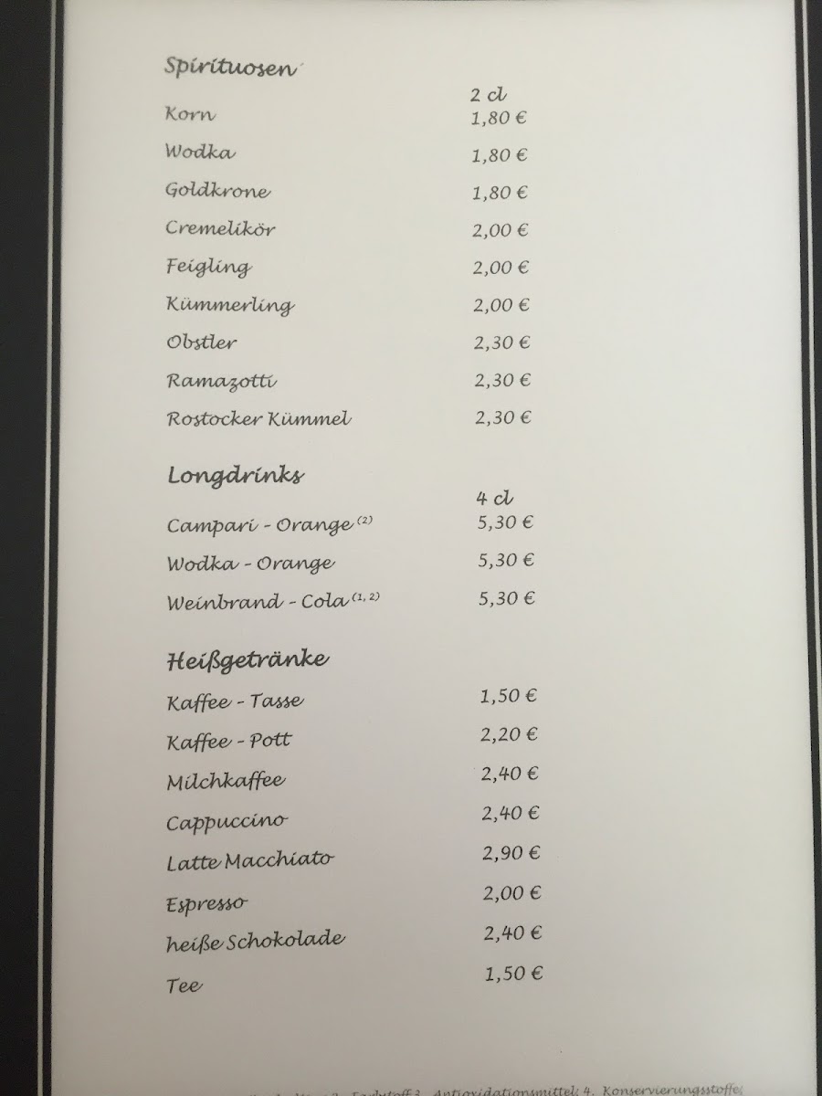 Kleines See-Restaurant Photo Menu 5