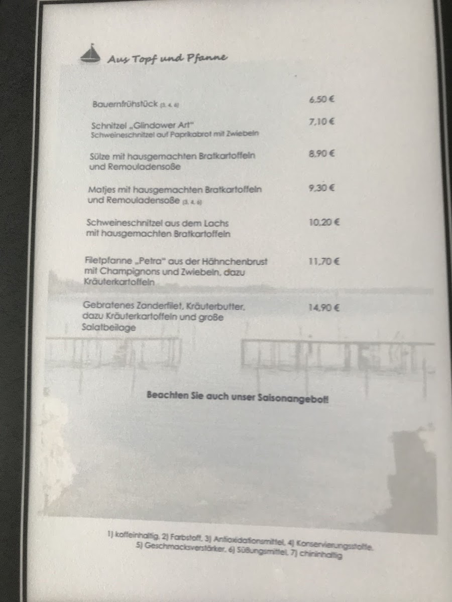 Kleines See-Restaurant Photo Menu 6