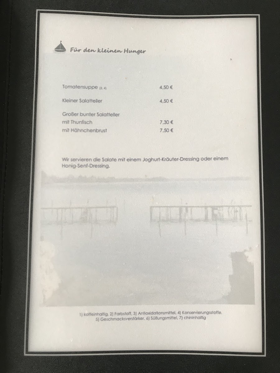 Kleines See-Restaurant Photo Menu 8