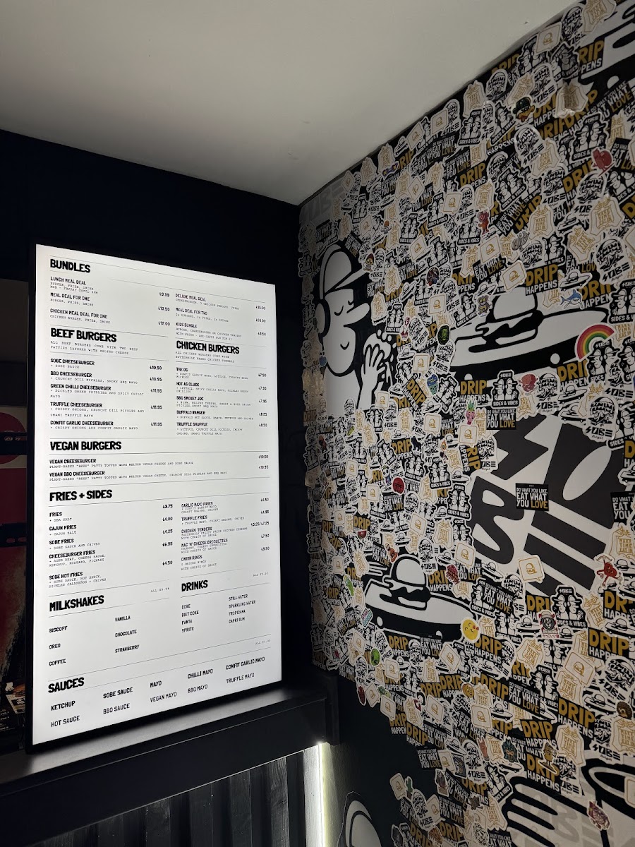 SoBe Burger Edinburgh Photo Menu 8